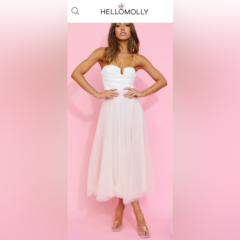 Dust Rose Midi Skirt